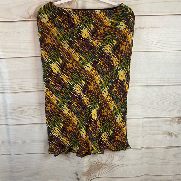 Tessuto Multicolor Midi Skirt Size Small - Picture 1 of 3
